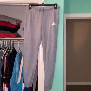 Grey Nike joggers